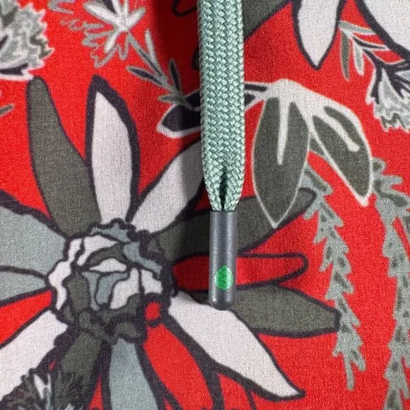 Stio Board Shorts Mens 33x10 Red Aloha Floral Drawstring Swim Trunks Ocean - Picture 5 of 12